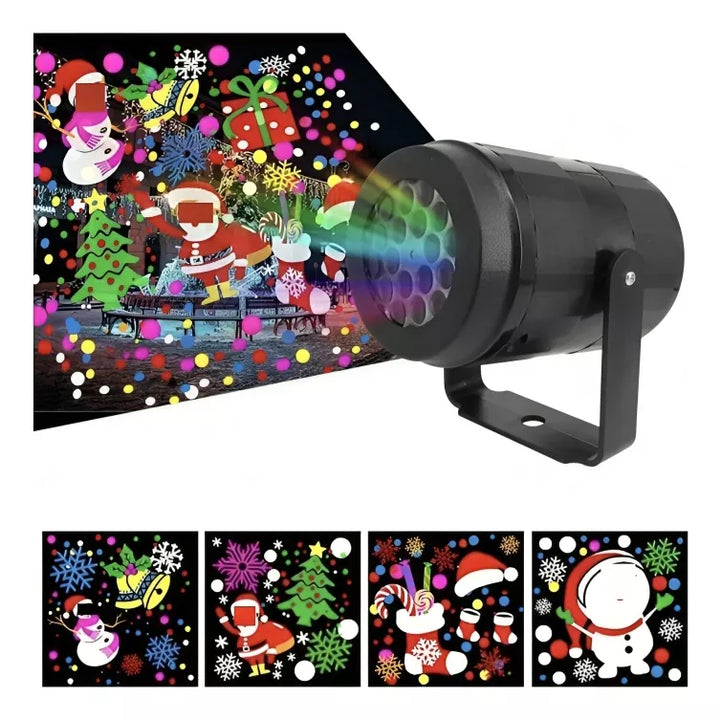 Proyector Led Navidad Figuras Exterior