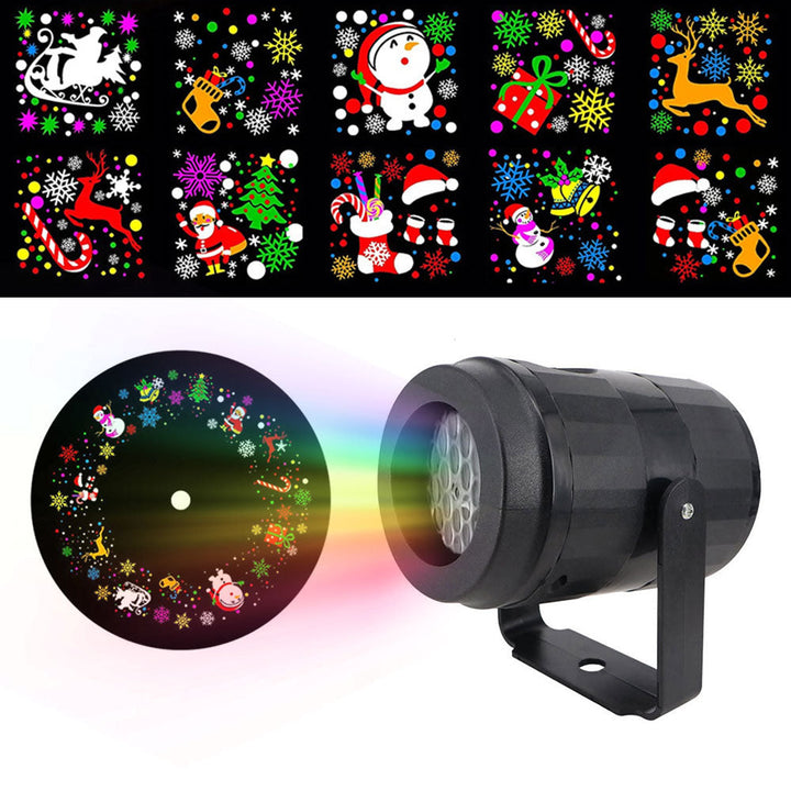 Proyector Led Navidad Figuras Exterior